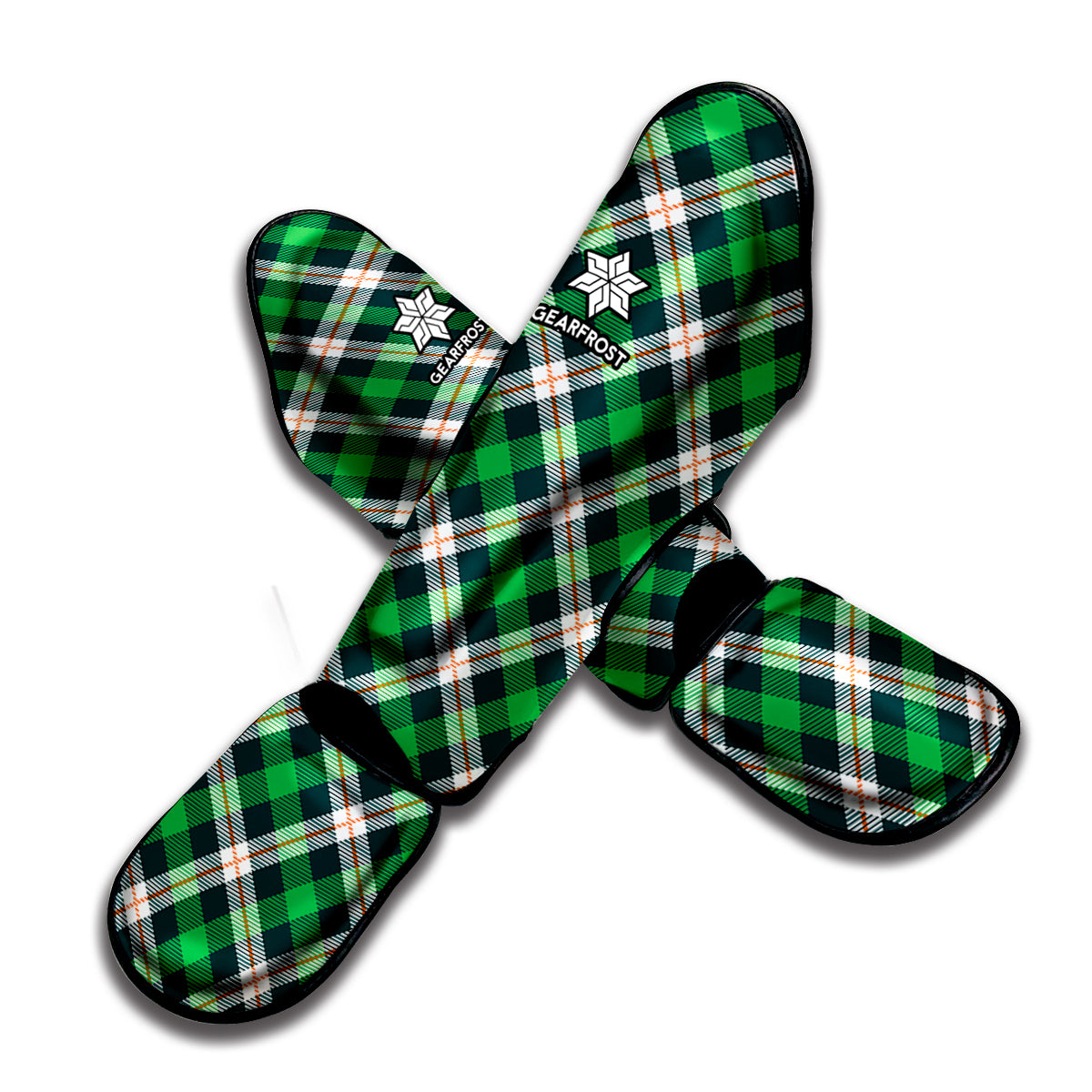 Saint Patrick's Day Irish Tartan Print Muay Thai Shin Guard