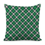 Saint Patrick's Day Irish Tartan Print Pillow Cover