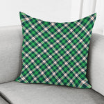Saint Patrick's Day Irish Tartan Print Pillow Cover