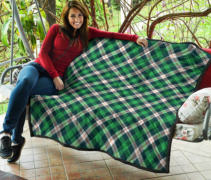 Saint Patrick's Day Irish Tartan Print Quilt