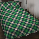 Saint Patrick's Day Irish Tartan Print Quilt Bed Set