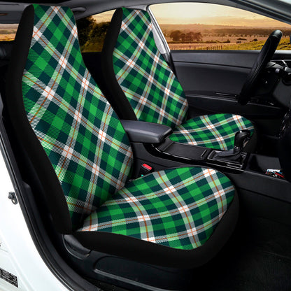 Saint Patrick's Day Irish Tartan Print Universal Fit Car Seat Covers