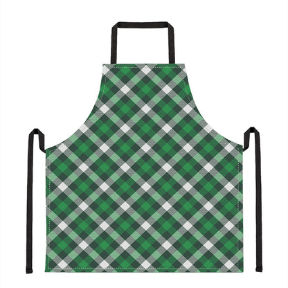 Saint Patrick's Day Plaid Pattern Print Apron
