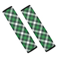 Saint Patrick's Day Plaid Pattern Print Car Seat Belt Covers