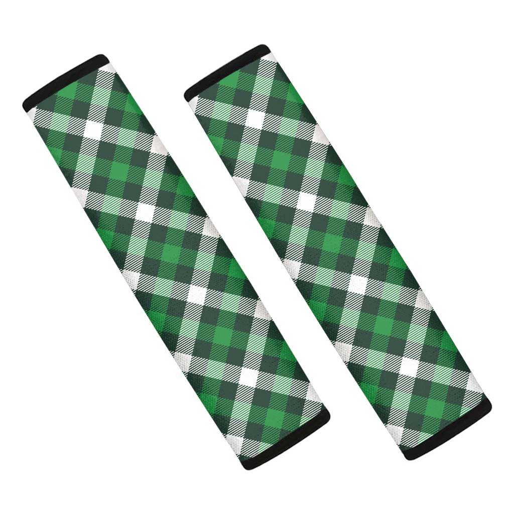 Saint Patrick's Day Plaid Pattern Print Car Seat Belt Covers
