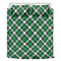 Saint Patrick's Day Plaid Pattern Print Duvet Cover Bedding Set