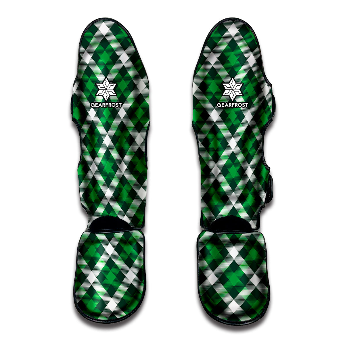 Saint Patrick's Day Plaid Pattern Print Muay Thai Shin Guard
