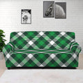 Saint Patrick's Day Plaid Pattern Print Sofa Cover
