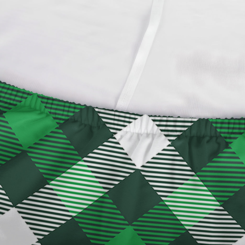 Saint Patrick's Day Plaid Pattern Print Sofa Cover