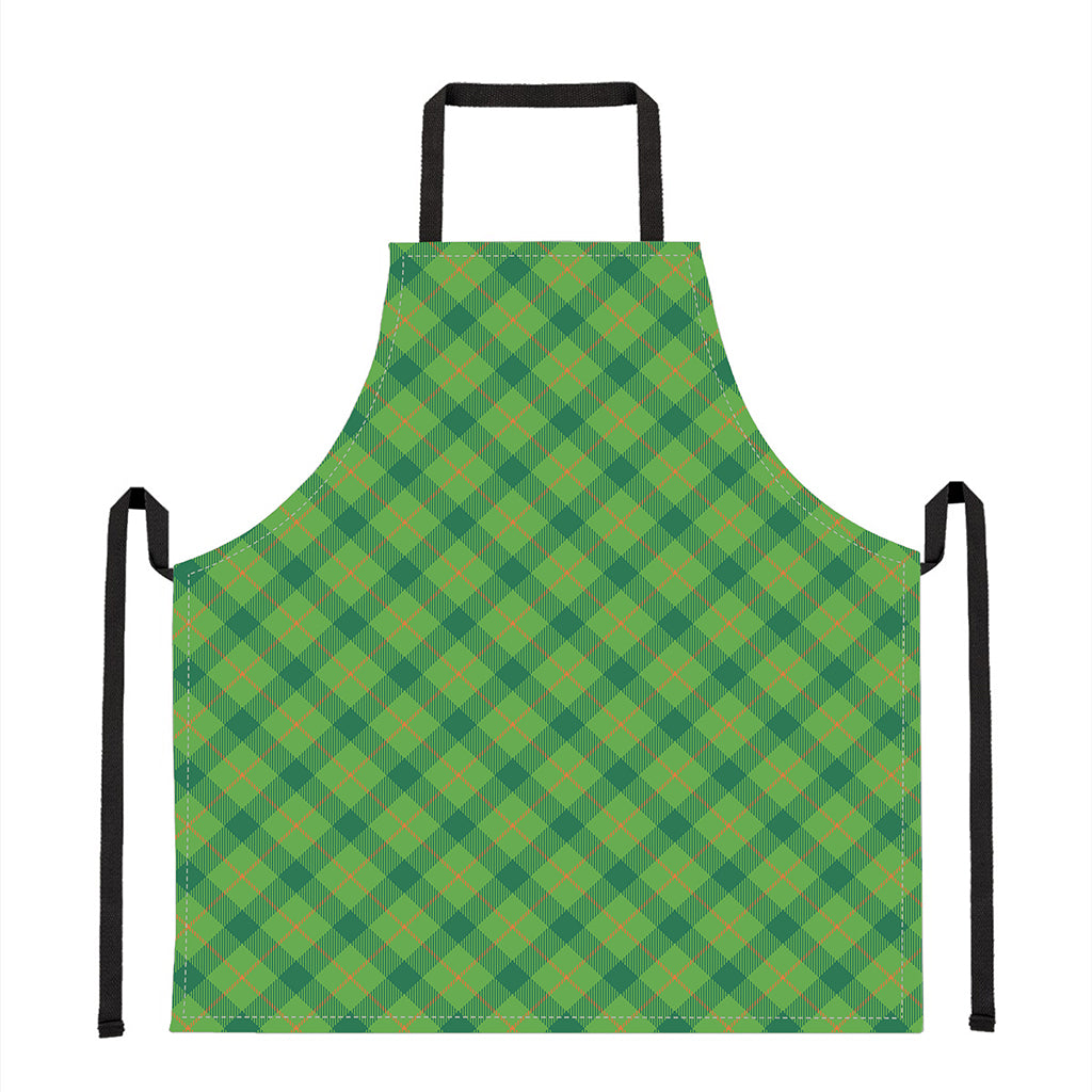 Saint Patrick's Day Scottish Plaid Print Apron