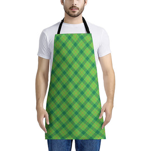 Saint Patrick's Day Scottish Plaid Print Apron