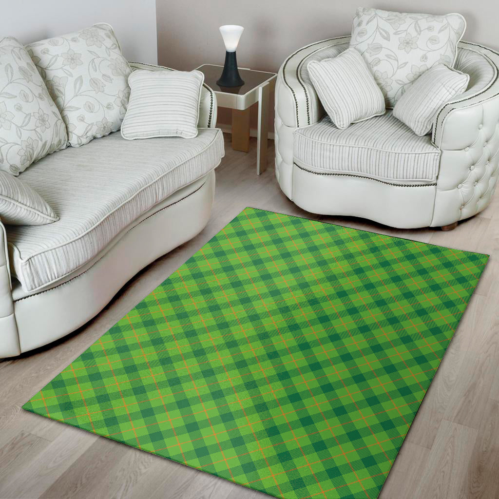 Saint Patrick's Day Scottish Plaid Print Area Rug