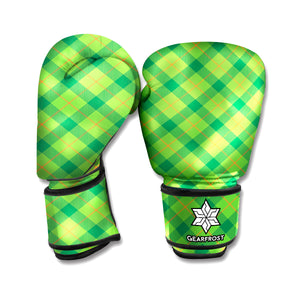 Saint Patrick's Day Scottish Plaid Print Boxing Gloves