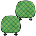 Saint Patrick's Day Scottish Plaid Print Car Headrest Covers
