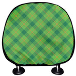 Saint Patrick's Day Scottish Plaid Print Car Headrest Covers