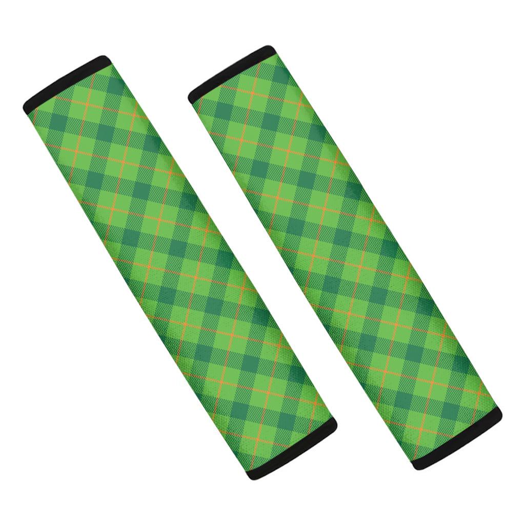 Saint Patrick's Day Scottish Plaid Print Car Seat Belt Covers