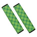 Saint Patrick's Day Scottish Plaid Print Car Seat Belt Covers