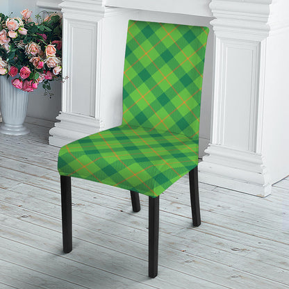 Saint Patrick's Day Scottish Plaid Print Dining Chair Slipcover