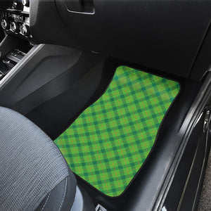 Saint Patrick's Day Scottish Plaid Print Front and Back Car Floor Mats