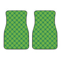 Saint Patrick's Day Scottish Plaid Print Front Car Floor Mats