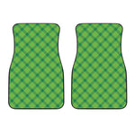 Saint Patrick's Day Scottish Plaid Print Front Car Floor Mats