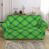 Saint Patrick's Day Scottish Plaid Print Loveseat Slipcover