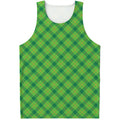 Saint Patrick's Day Scottish Plaid Print Men's Tank Top