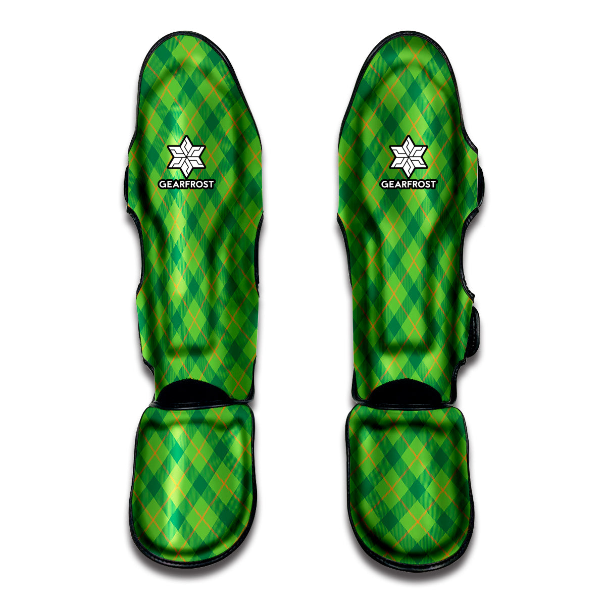 Saint Patrick's Day Scottish Plaid Print Muay Thai Shin Guard