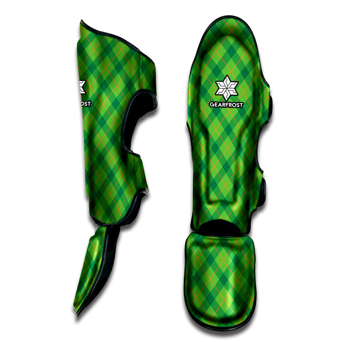 Saint Patrick's Day Scottish Plaid Print Muay Thai Shin Guard