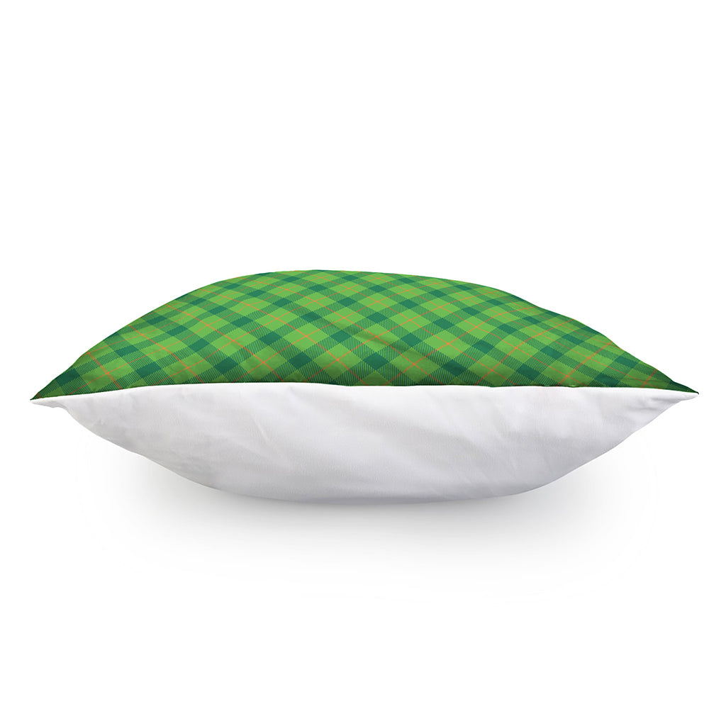 Saint Patrick's Day Scottish Plaid Print Pillow Cover