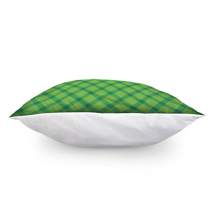 Saint Patrick's Day Scottish Plaid Print Pillow Cover
