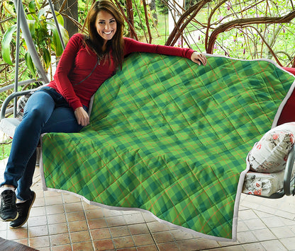 Saint Patrick's Day Scottish Plaid Print Quilt