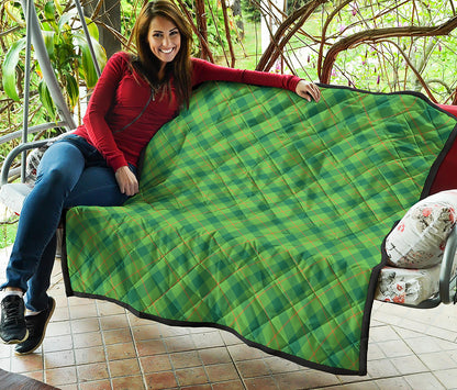 Saint Patrick's Day Scottish Plaid Print Quilt
