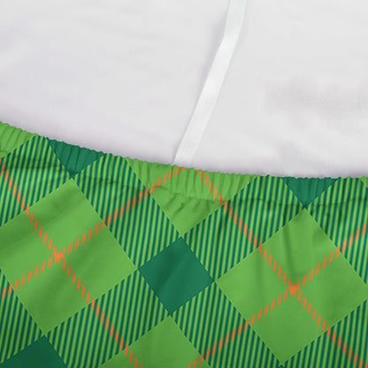 Saint Patrick's Day Scottish Plaid Print Sofa Cover