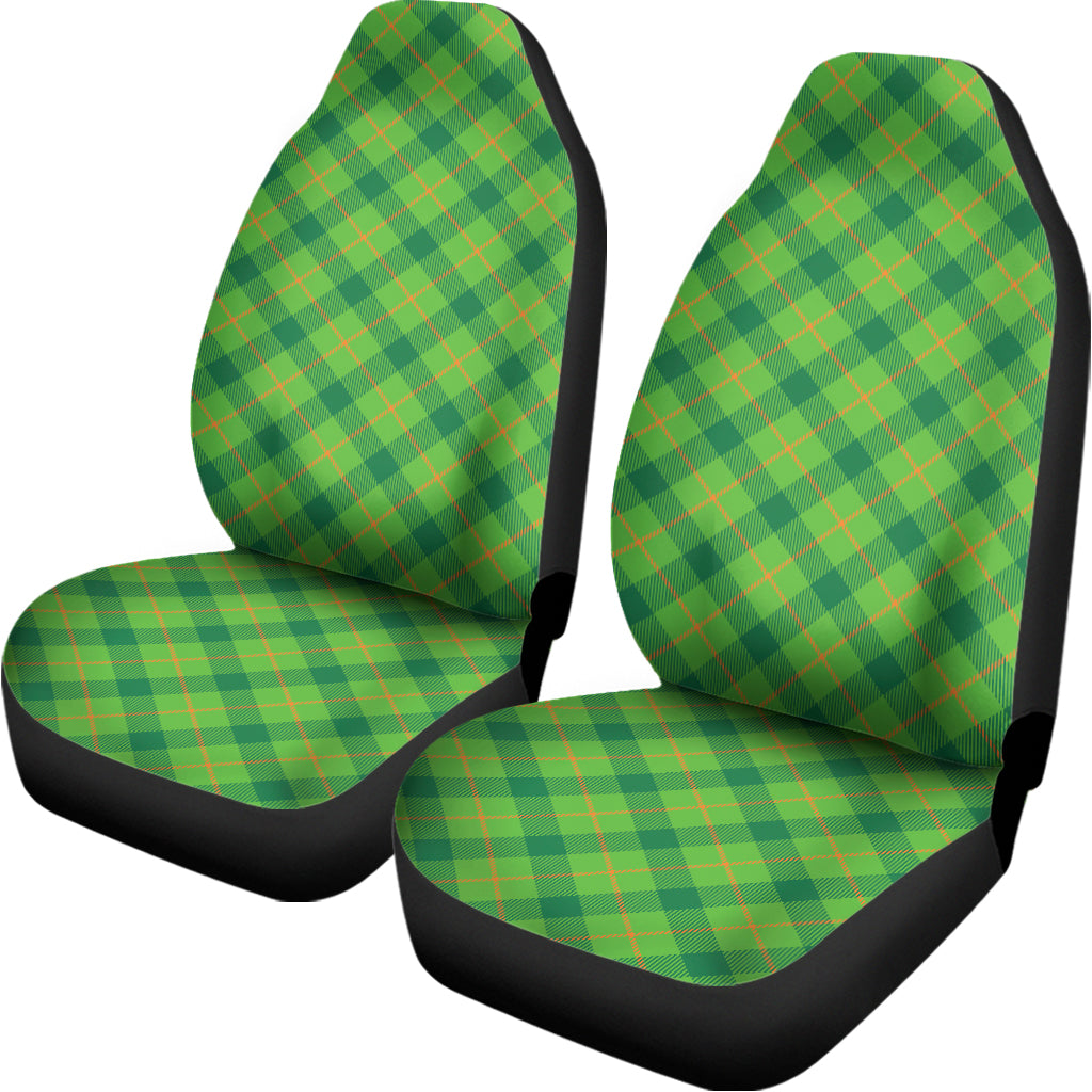 Saint Patrick's Day Scottish Plaid Print Universal Fit Car Seat Covers