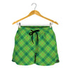 Saint Patrick's Day Scottish Plaid Print Women's Shorts