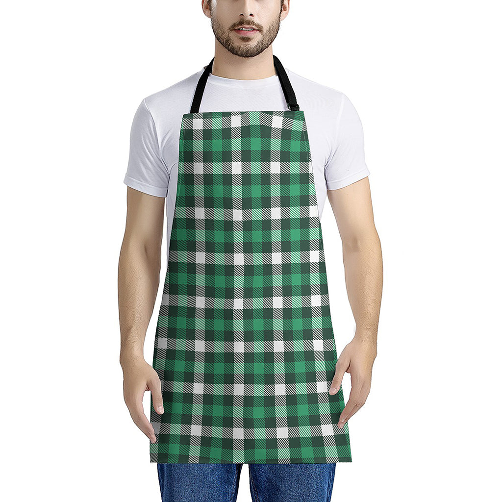 Saint Patrick's Day Stewart Plaid Print Apron