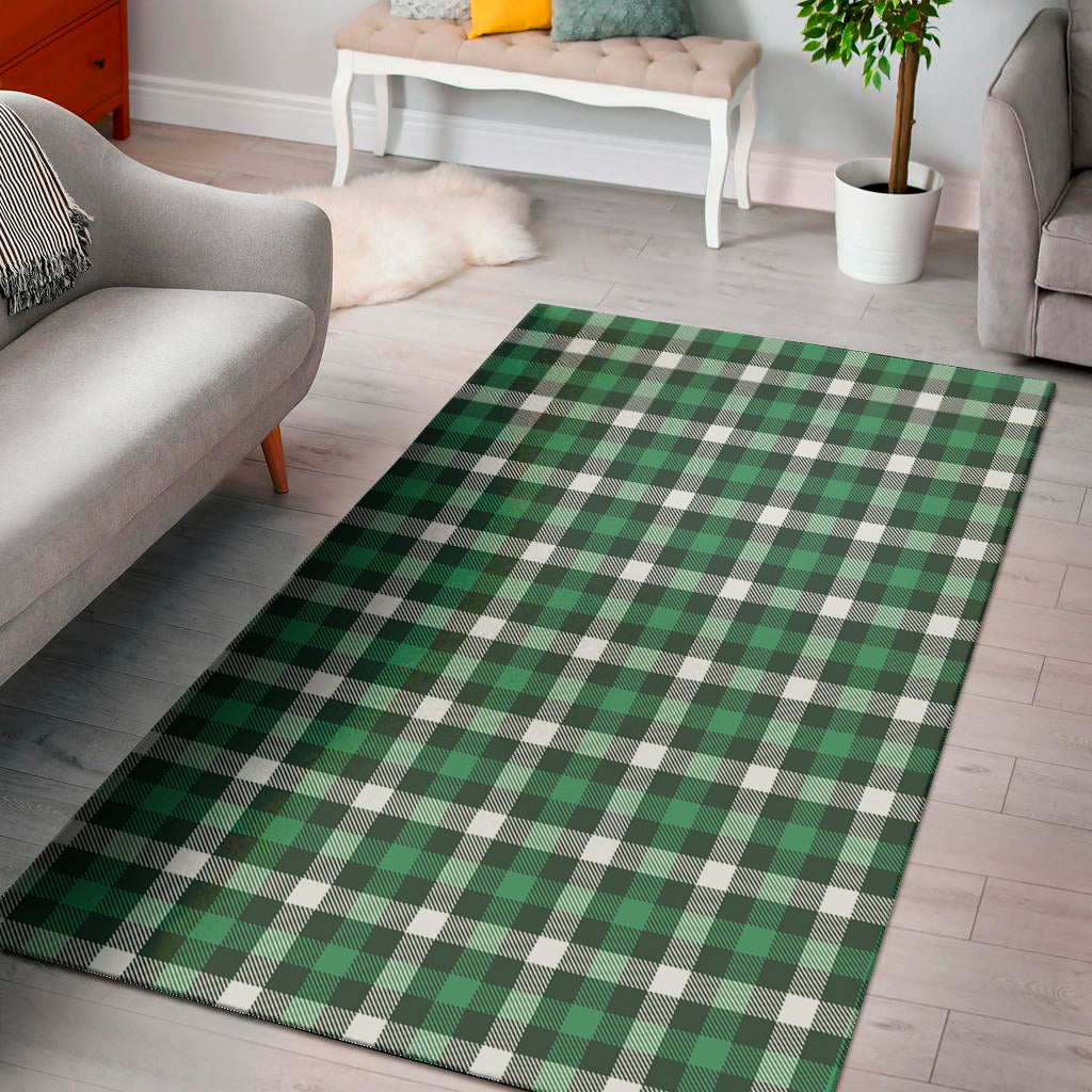 Saint Patrick's Day Stewart Plaid Print Area Rug
