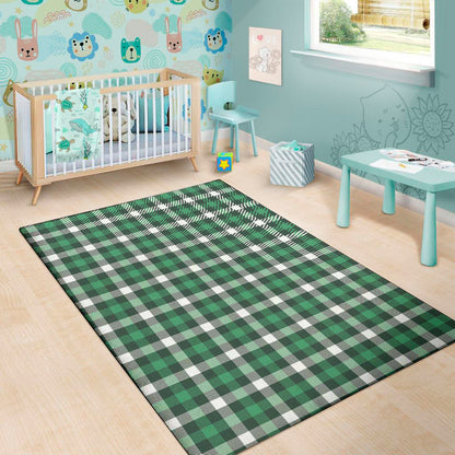 Saint Patrick's Day Stewart Plaid Print Area Rug