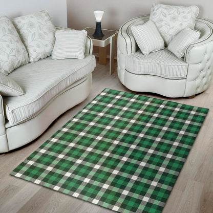 Saint Patrick's Day Stewart Plaid Print Area Rug