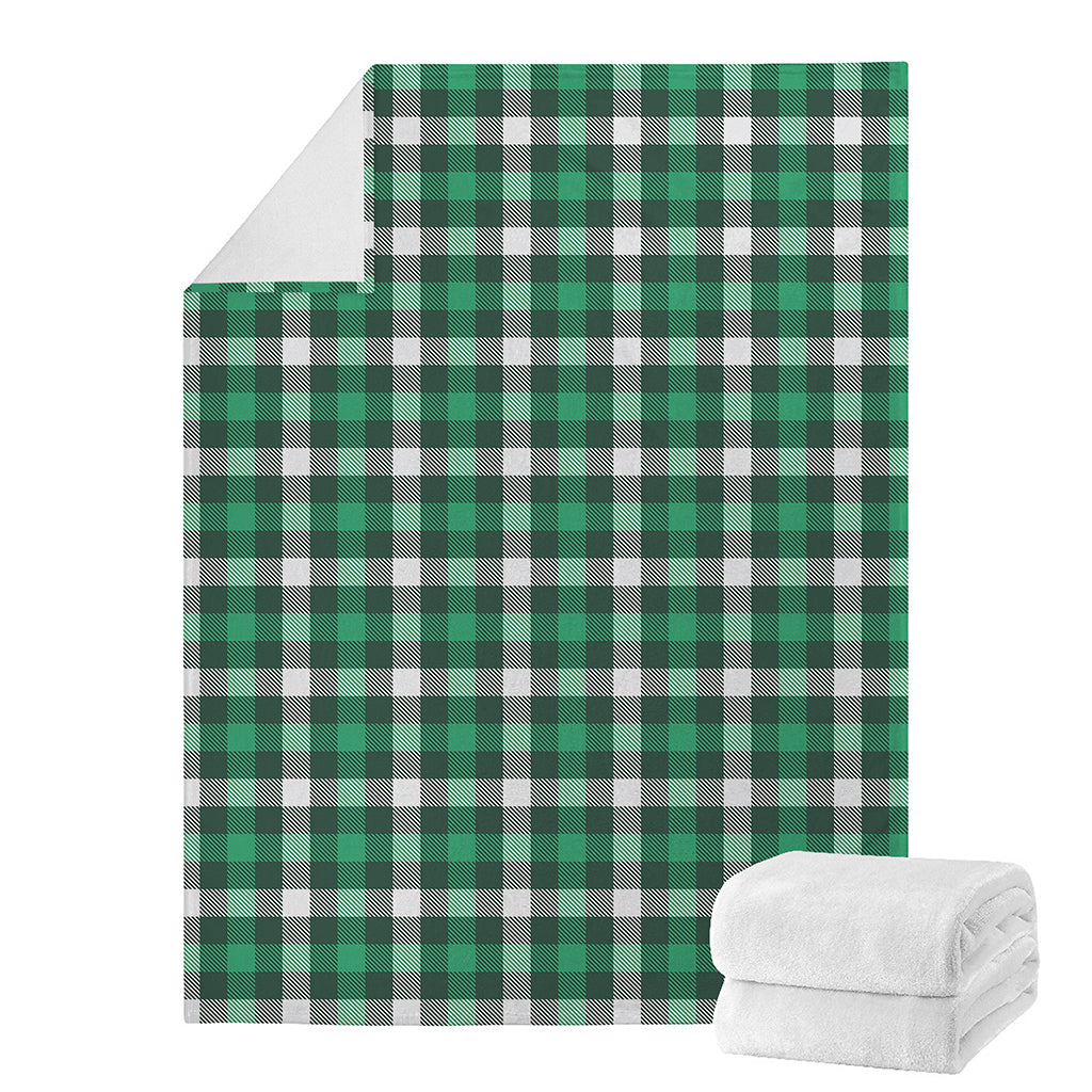 Saint Patrick's Day Stewart Plaid Print Blanket