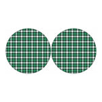 Saint Patrick's Day Stewart Plaid Print Car Coasters