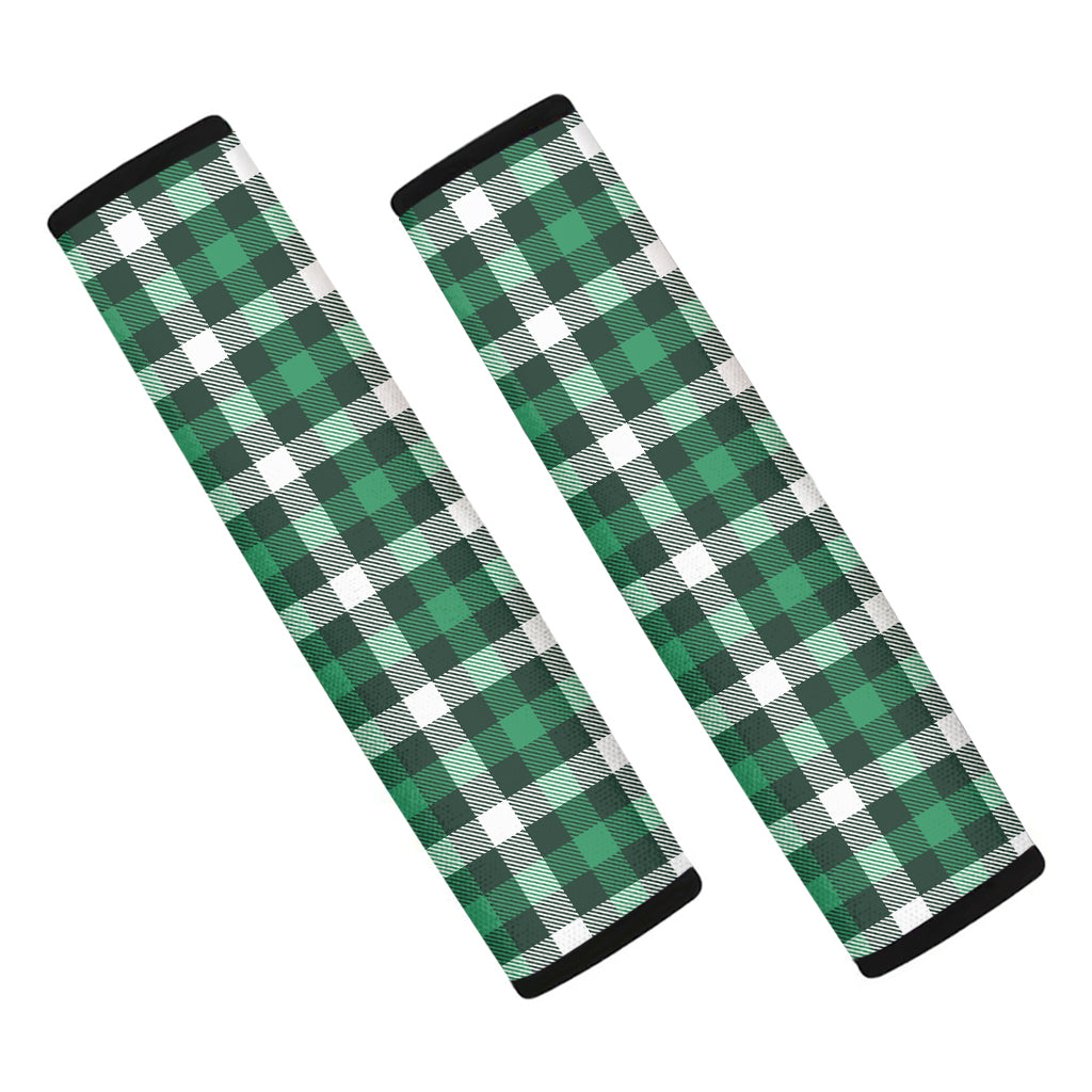 Saint Patrick's Day Stewart Plaid Print Car Seat Belt Covers
