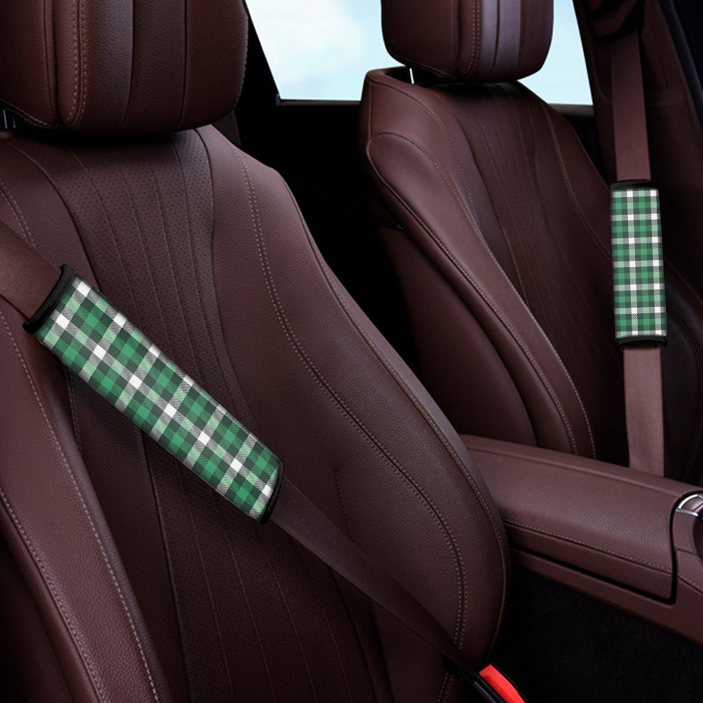 Saint Patrick's Day Stewart Plaid Print Car Seat Belt Covers