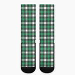 Saint Patrick's Day Stewart Plaid Print Crew Socks