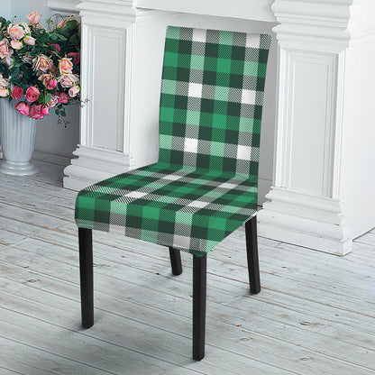 Saint Patrick's Day Stewart Plaid Print Dining Chair Slipcover