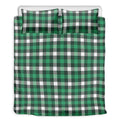 Saint Patrick's Day Stewart Plaid Print Duvet Cover Bedding Set