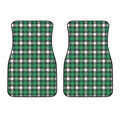 Saint Patrick's Day Stewart Plaid Print Front Car Floor Mats