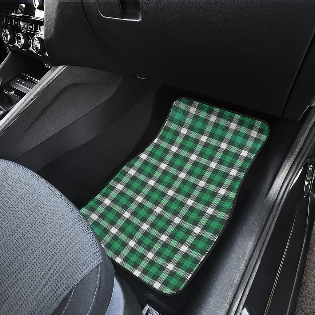 Saint Patrick's Day Stewart Plaid Print Front Car Floor Mats