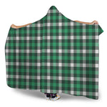 Saint Patrick's Day Stewart Plaid Print Hooded Blanket